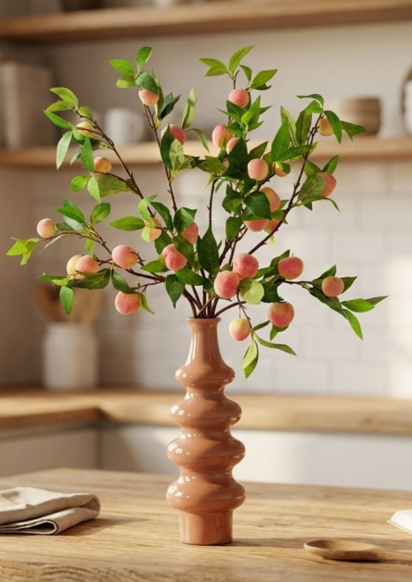 Zijden boeket "Peach Love" | 80cm