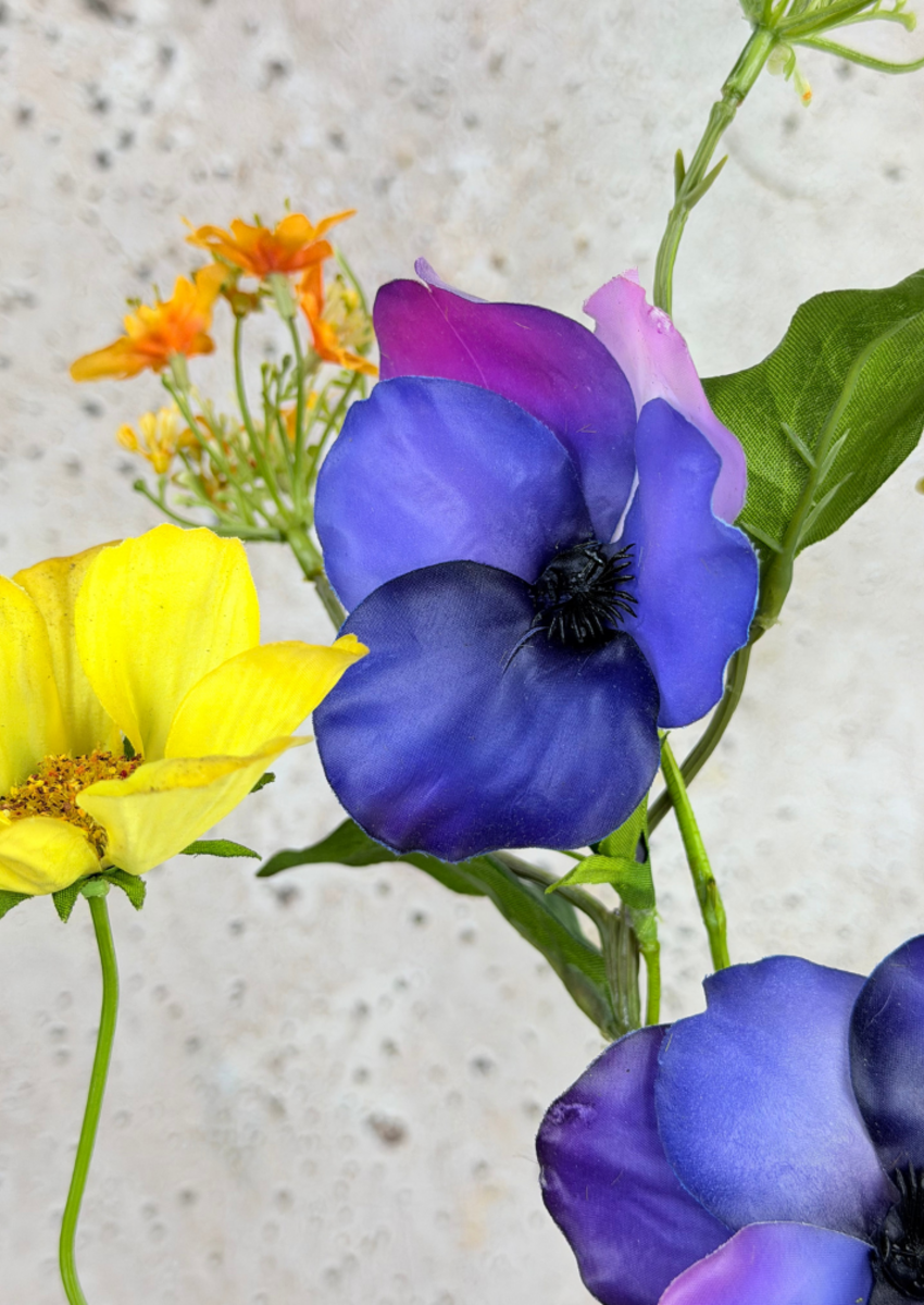 Zijden boeket "Greetjes Grace"- incl. vaas