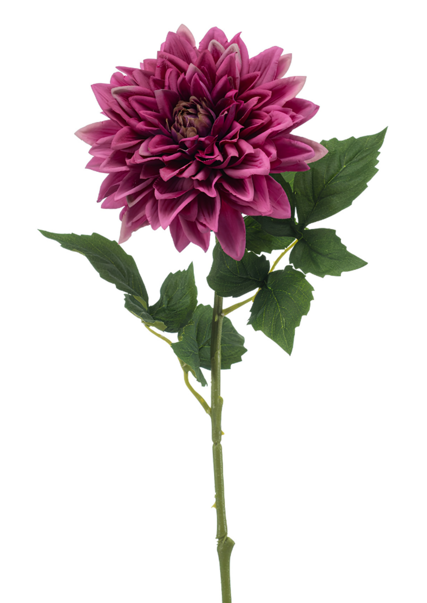Zijden bloem "Dahlia paars" real touch | 70 cm