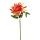 Zijden bloem "Dahlia" twist oranje  | 70 cm