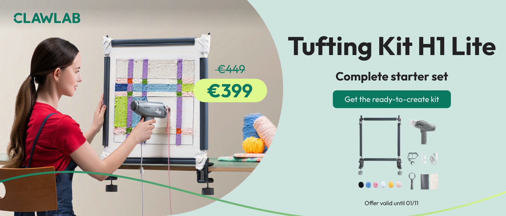 Descuento en el kit de tufting H1