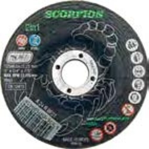 SCORPION ABRASIVE Standard – Schruppscheibe T27 – DPC für Edelstahl und Stahl mit kontrolliertem Materialabtrag