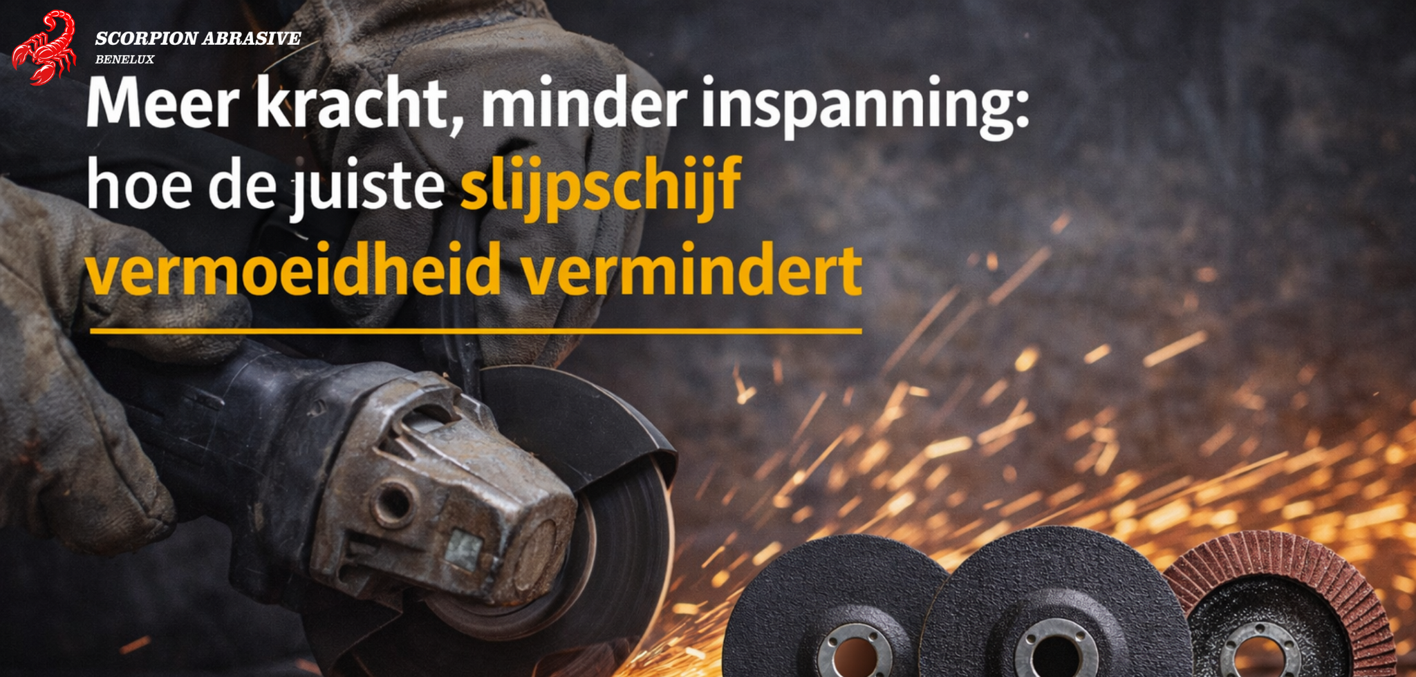 Meer kracht, minder inspanning: hoe de juiste slijpschijf vermoeidheid vermindert