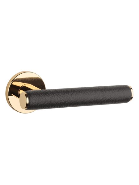 Aprile APRILE deurklinken EGERIA - Goud gepolijst/bruin leder