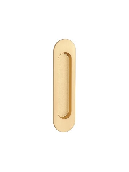 Schuifdeurkom 7040 - ovaal 152 x 39 mm mat Goud