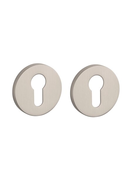APRILE cilinderplaatjes rond Ø 53x7mm mat nikkel