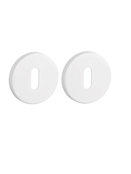 Aprile sleutelplaatjes rond Ø 53x7mm wit