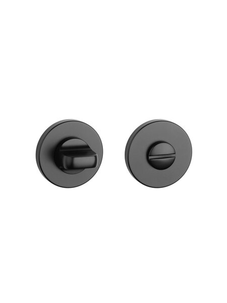 Aprile Zwart Aprile WC garnituur rond  Ø 52x7mm