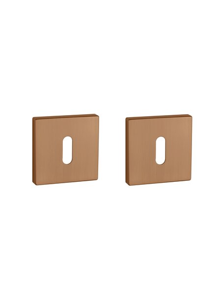 Aprile Aprile sleutelplaatjes vierkant 52x52x5mm mat Koper