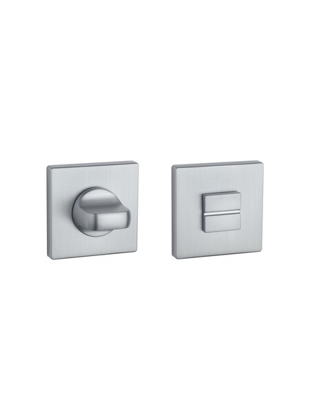 Aprile Aprile WC garnituur vierkant 52x52x5 mat Chroom