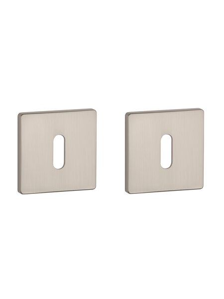 Aprile Aprile sleutelplaatjes vierkant 52x52x5mm mat Nikkel