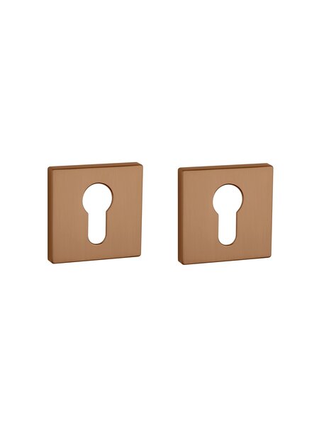 Aprile Aprile cilinderplaatjes vierkant 52x52x5mm mat Koper