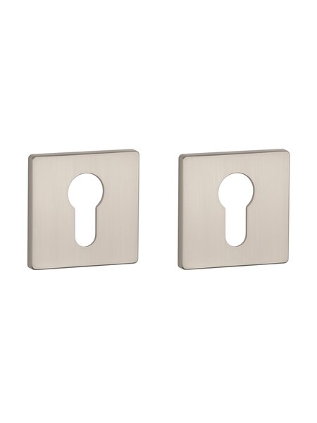 Aprile Aprile cilinderplaatjes vierkant 52x52x5mm mat Nikkel