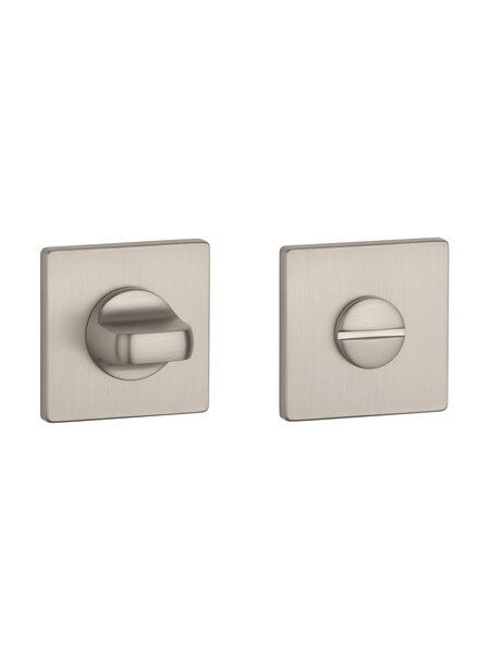Aprile Aprile WC garnituur vierkant 52x52x5 mat Nikkel