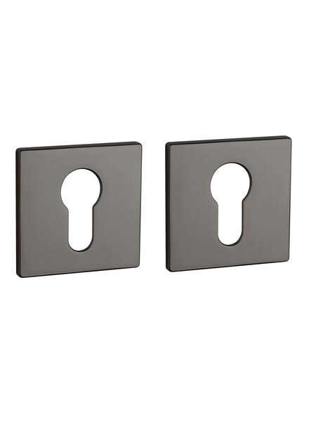 Aprile Aprile cilinderplaatjes vierkant 52x52x5 mm Antraciet gepolijst
