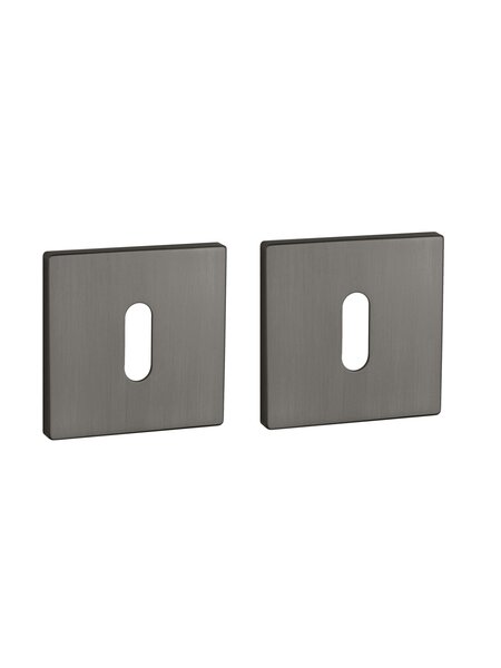 Aprile Aprile sleutelplaatjes vierkant 52x52x5mm mat Antraciet