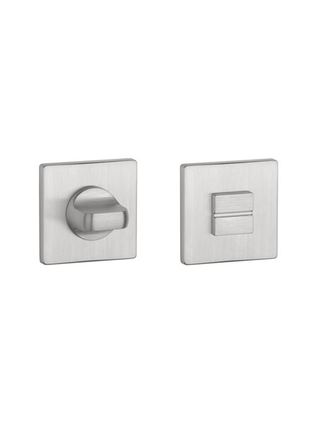 Aprile Aprile WC garnituur vierkant 52x52x5 Chroom geborsteld