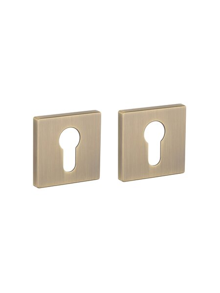 Aprile APRILE premium cilinderplaatjes  vierkant - Antiek messing