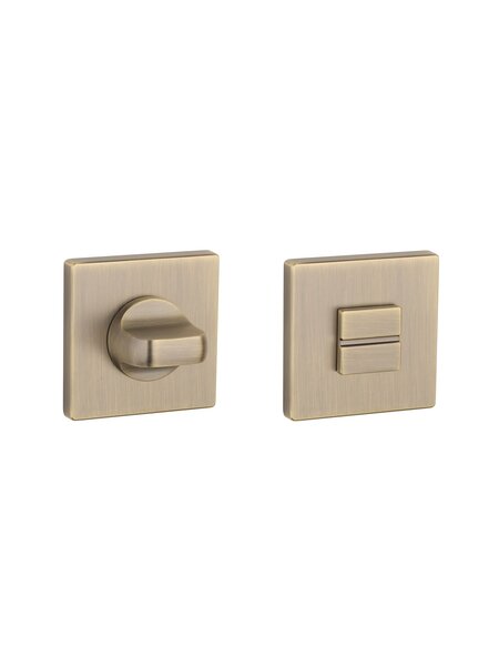 Aprile APRILE premium WC garnituur vierkant - Antiek messing