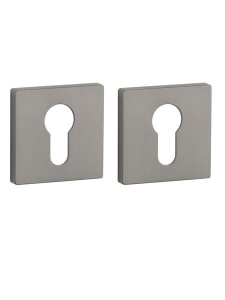 Aprile Aprile cilinderplaatjes vierkant 52x52x7 mm Grafiet