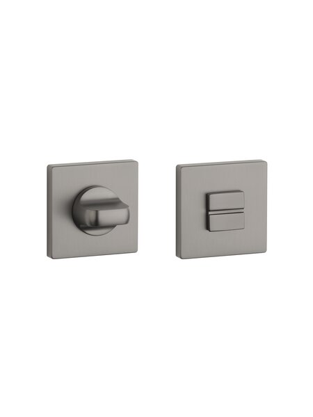 Aprile Aprile WC garnituur vierkant 52x52x7 mm Grafiet