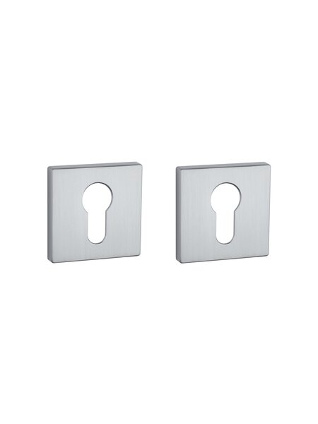 Aprile Aprile cilinderplaatjes vierkant 52x52x7mm mat Chroom