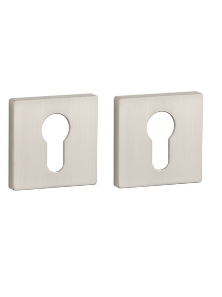 Aprile Aprile cilinderplaatjes vierkant 52x52x7 mm mat Nikkel