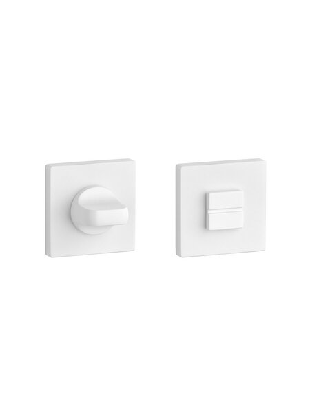 Aprile Wit Aprile WC garnituur vierkant 52x52x7mm
