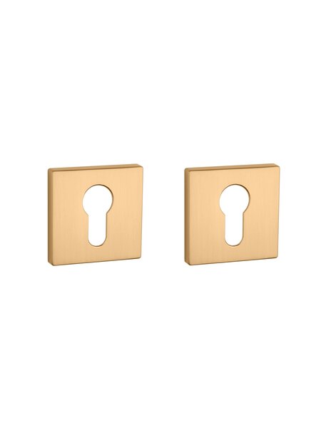 Aprile Aprile cilinderplaatjes RT vierkant 52x52x7mm mat Goud