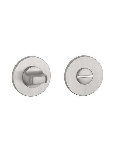 Aprile Aprile WC garnituur rond geborsteld Chroom Ø 52x5mm