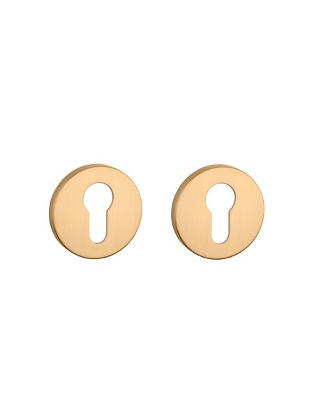 Aprile Aprile cilinderplaatjes rond Ø 52x5mm mat Goud