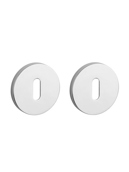 Aprile Aprile sleutelplaatjes rond Ø 52x5mm Chroom gepolijst