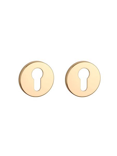 Aprile Aprile cilinderplaatjes rond Ø 52x5mm Goud gepolijst