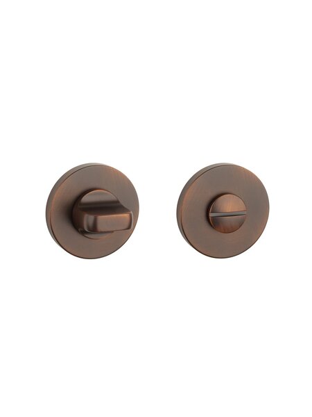 Aprile APRILE premium WC garnituur rond Ø 52x7mm - Donker brons