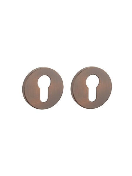 Aprile APRILE premium cilinderplaatjes rond Ø 52x7mm - Donker brons