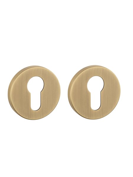 Aprile APRILE cilinderplaatjes rond Ø 52x7mm - Antiek messing