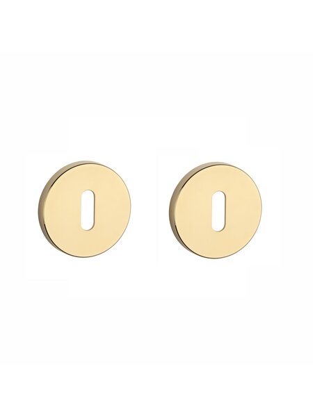 Aprile Aprile sleutelplaatjes rond Ø 52x7mm Goud gepolijst PVD