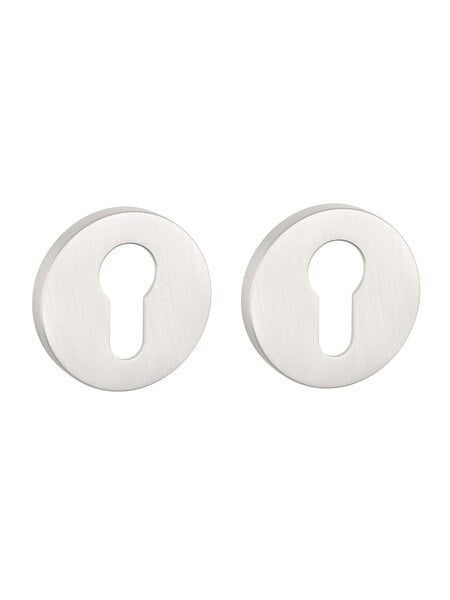 Aprile APRILE cilinderplaatjes rond Ø 52x7mm - Silver Pearl