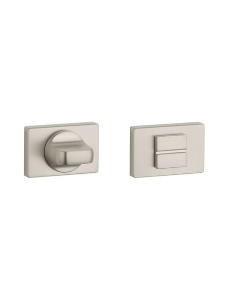 Aprile WC Garnituur rechthoekig mat nikkel