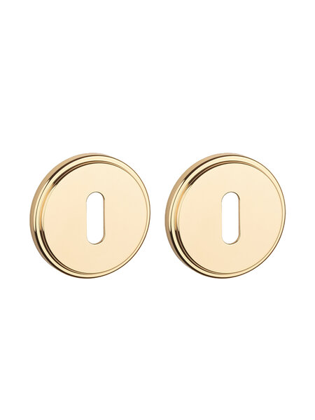 APRILE Premium sleutelplaatjes rond - Goud gepolijst