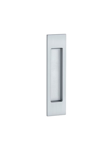 Schuifdeurkom 7039 - rechthoekig 152 x 39 mm mat Chroom