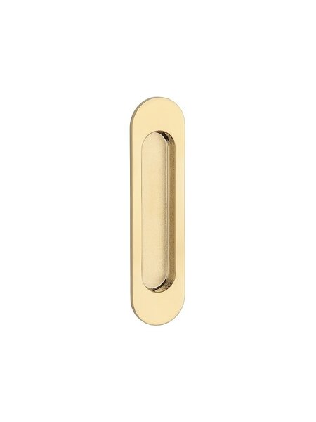 Schuifdeurkom 7040 - ovaal 152 x 39 mm Goud gepolijst PVD