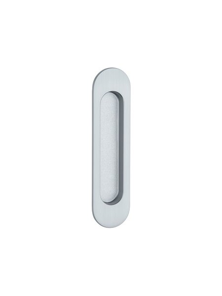 Schuifdeurkom 7040 - ovaal 152 x 39 mm mat Chroom