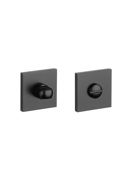 Aprile WC garnituur vierkant 53x53x7mm Zwart