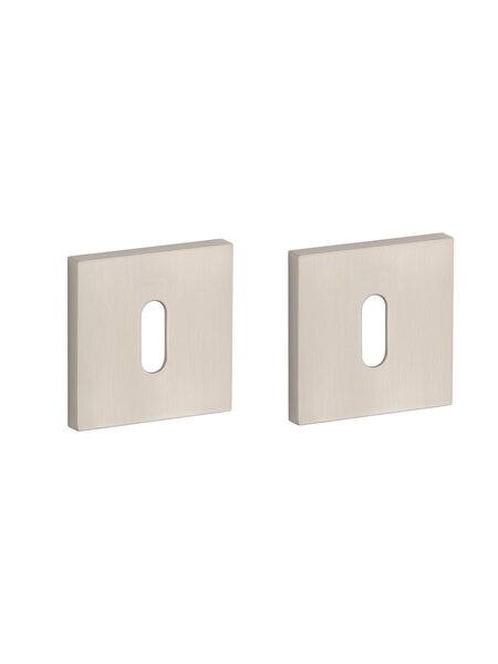 APRILE sleutelplaatjes vierkant 53x53x7mm mat nikkel