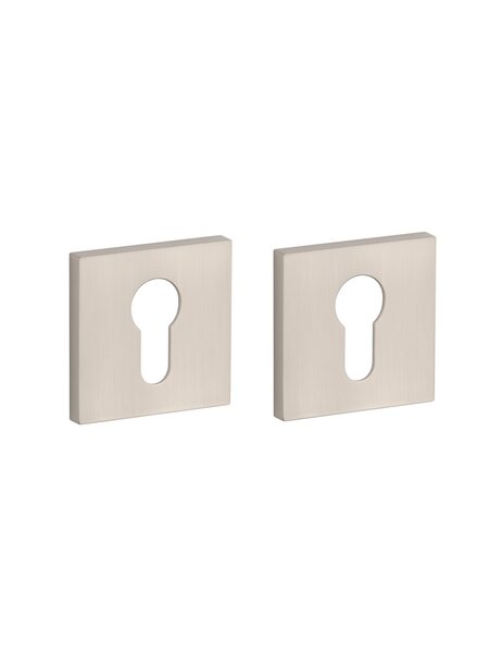 APRILE cilinderplaatjes vierkant 53x53x7mm mat nikkel
