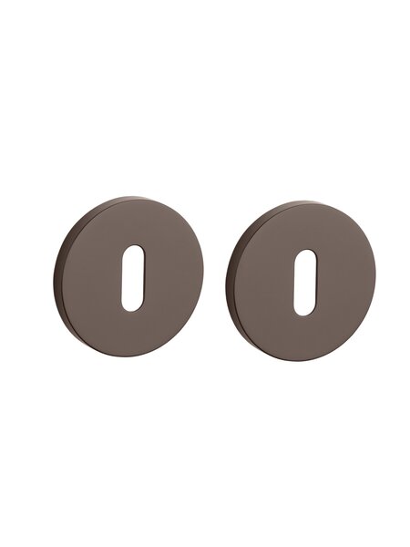 APRILE sleutelplaatjes rond Ø 53x7mm - Bruin