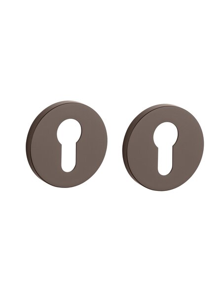 APRILE cilinderplaatjes rond Ø 53x7mm - Bruin