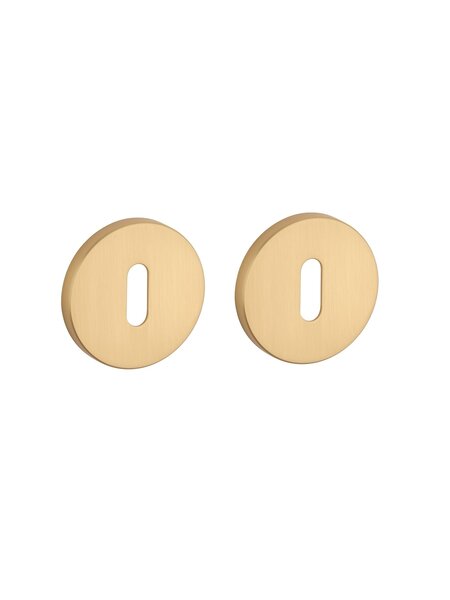 APRILE sleutelplaatjes rond Ø 53x7mm mat goud