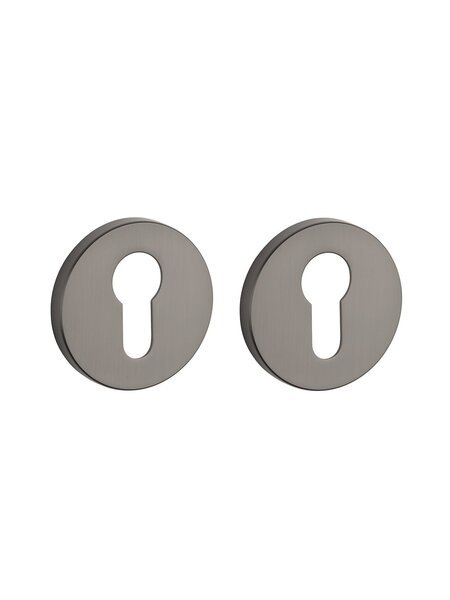 APRILE cilinderplaatjes rond Ø 53x7mm titanium
